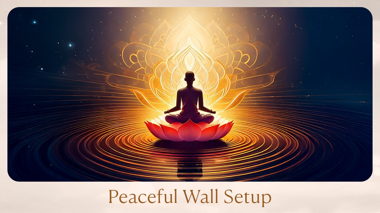 Peaceful Wall Setup with Soothing Decor and Calm Vibes